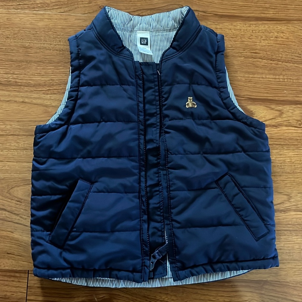 Baby Gap Blue Vest Sz 18-24 mo